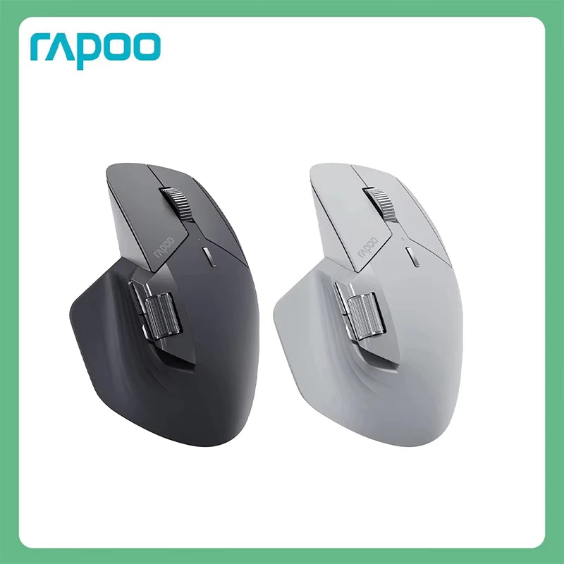 Rapoo MT760/MT760L/MT760Mini/MT760M Rechargeable Multi-mode Bluetooth Wireless Mouse Ergonomic 4000 DPI Support Up to 4 Devices