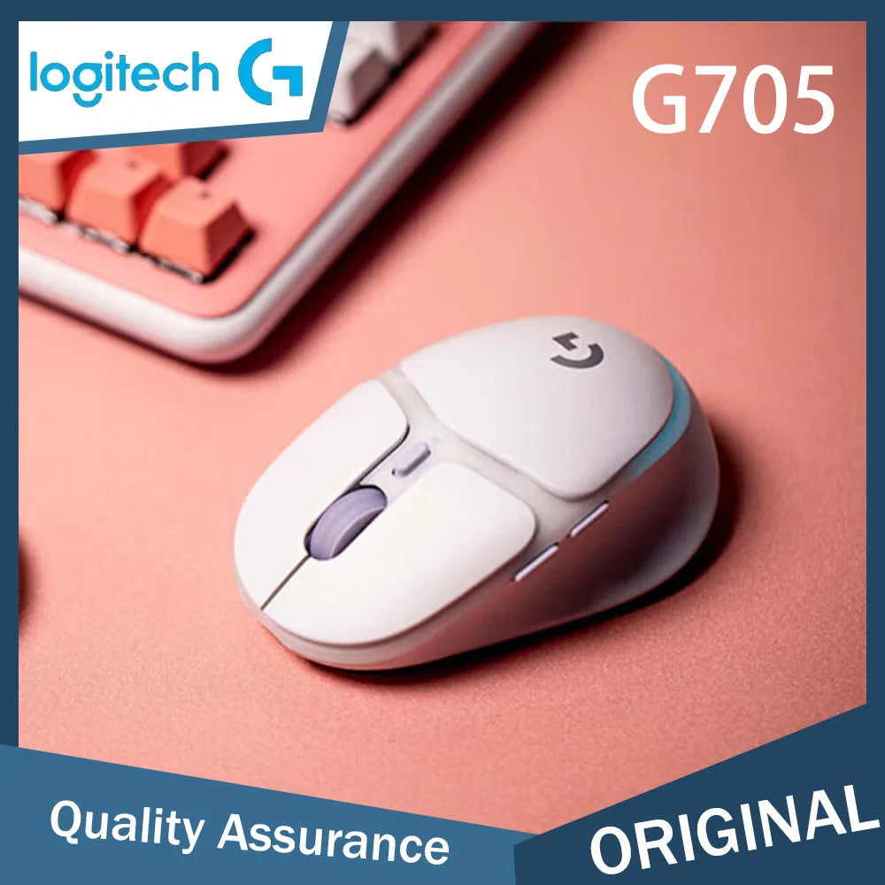 Logitech Aurora G705 Wireless Bluetooth Gaming Mouse Ergonomic Mouse Esports Mechanical Charging Dual Mode Mouse Laptop Aurora