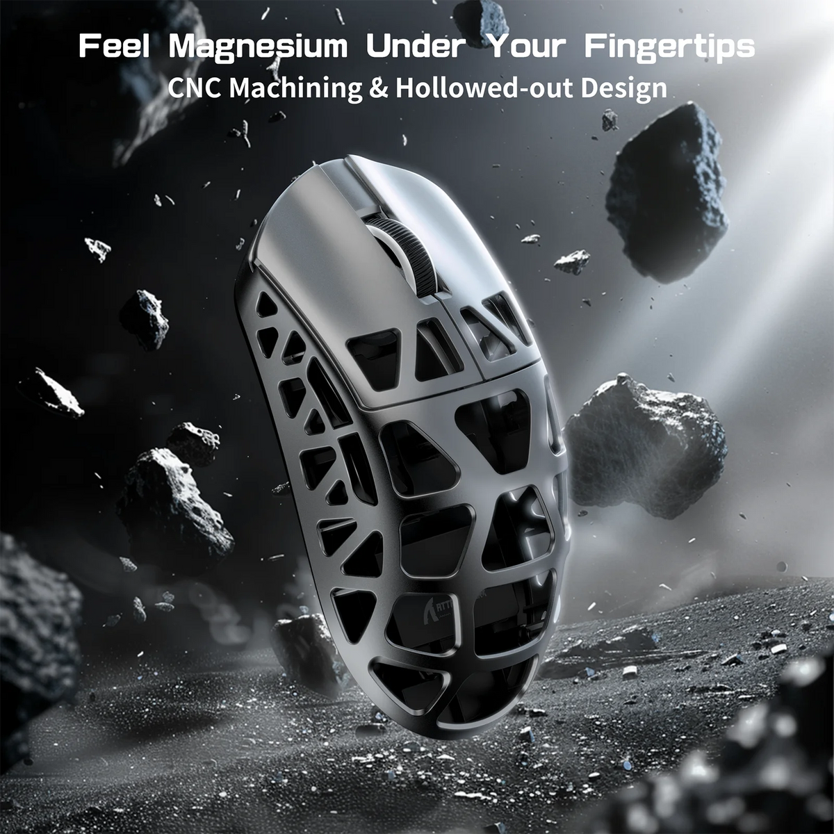 ATTACK SHARK R3 8KHz Magnesium Alloy Wireless Mouse, 46g Ultralight, 26000 DPI, PixArt PAW3395 Sensor, 2.4G/BT/Wired, for PC/Mac